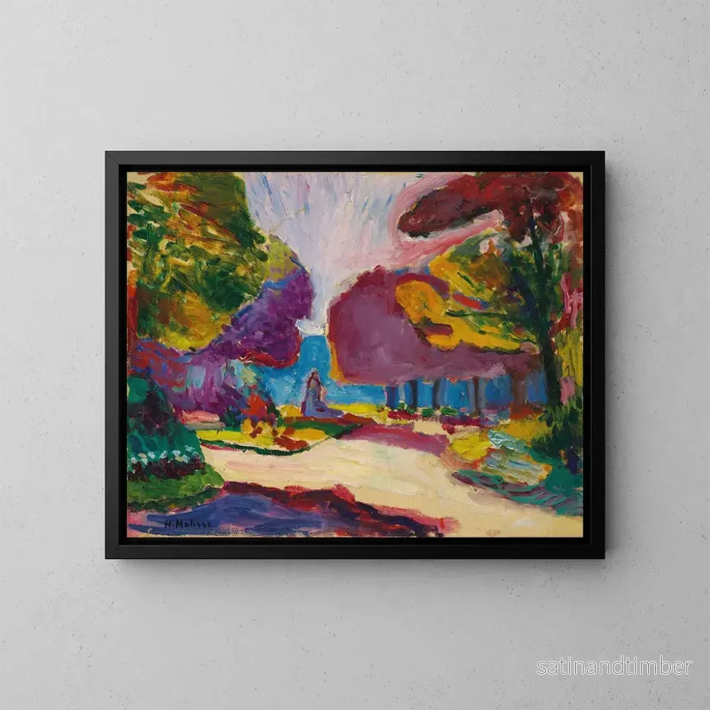 Reproduktion av målningen av Jardin du Luxembourg, Paris - Henri Matisse