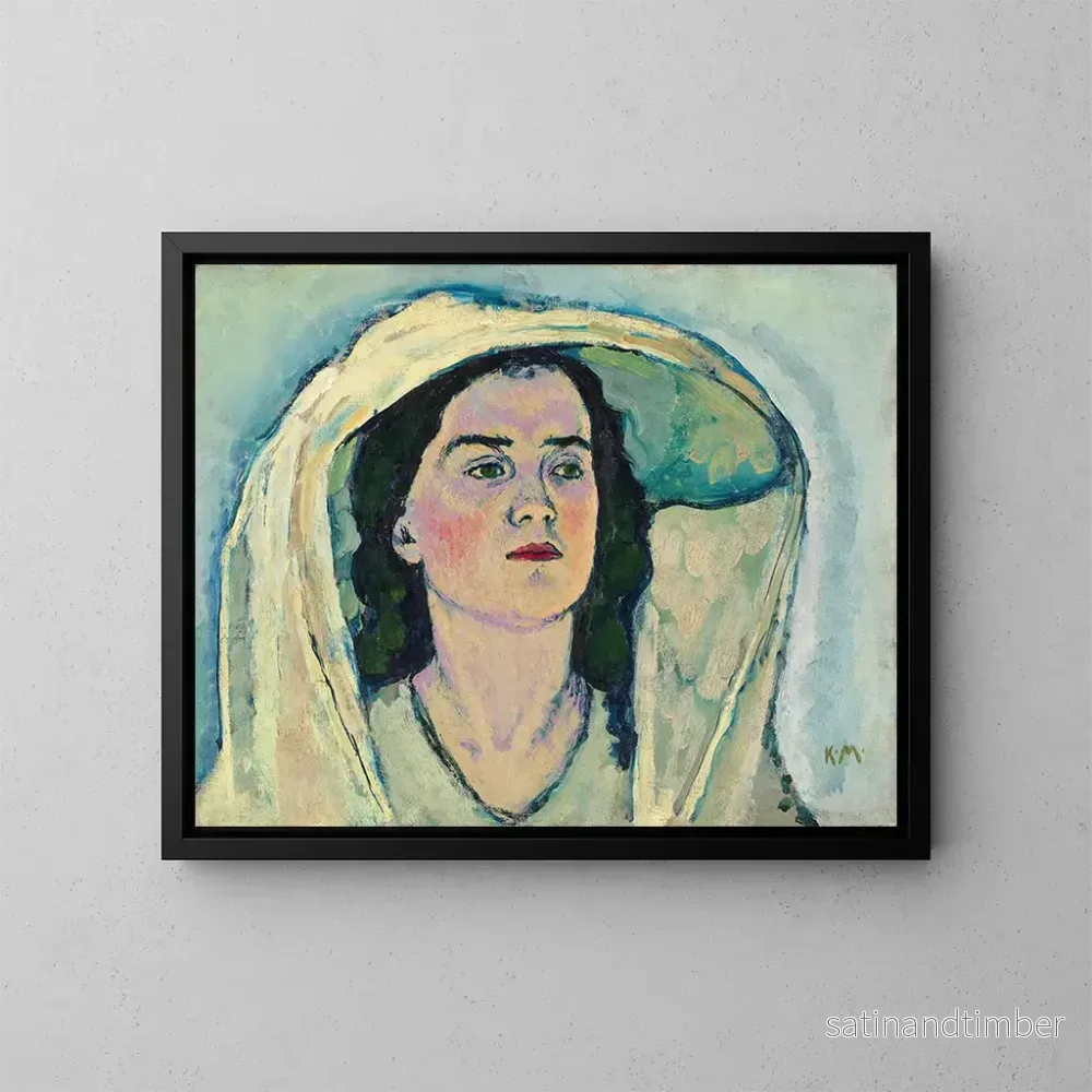 Reproduktion av målningen Oidentifierad flicka - Koloman Moser