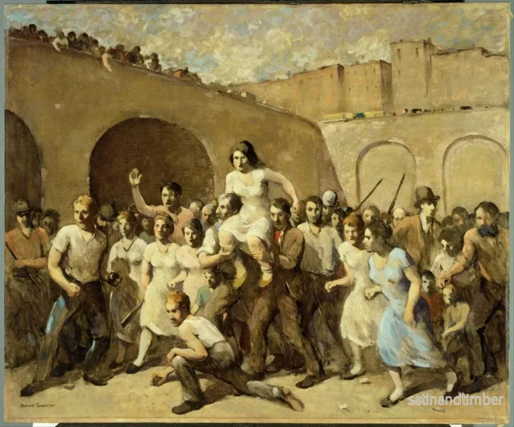 Reproduktion av målningen La graine de la révolution - Robert Spencer - Bild 2