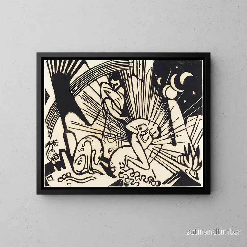Reproduktion av målningen Reconciliation - Franz Marc