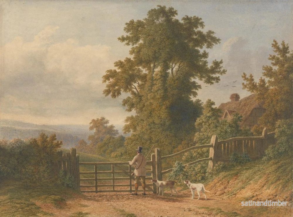 Reproduktion av målningen Sportif och dess hundar - Patrick Nasmyth - Bild 2
