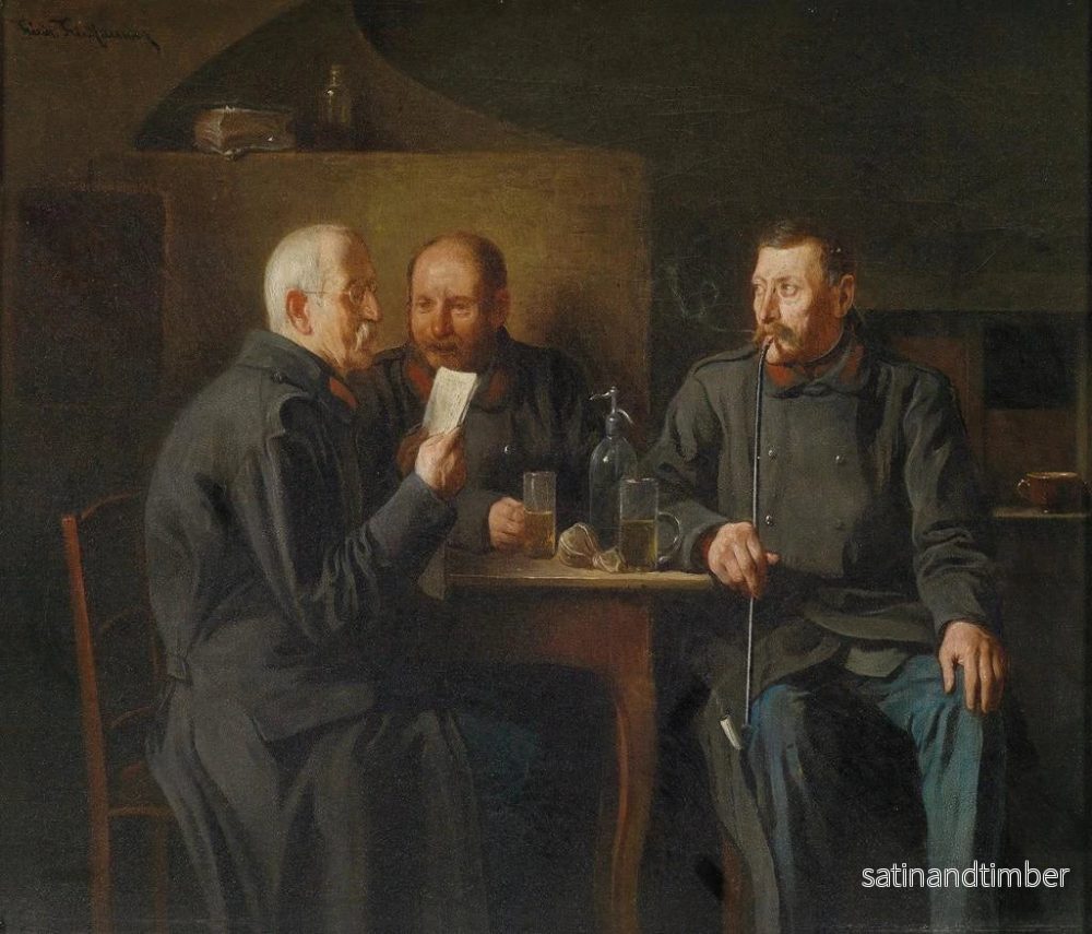 Reproduktion av målningen Vétérans i samtal - Friedrich Friedländer - Bild 2