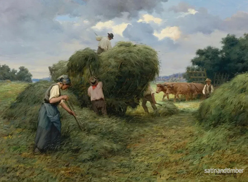 Reproduktion av målningen Les faucheurs - Ernest Chateignon - Bild 2