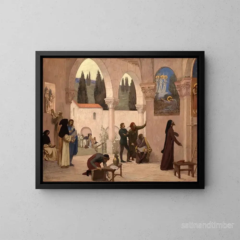 Reproduktion av målningen Inspiration chrétienne – Pierre Puvis de Chavannes Reproduktion av målningen Inspiration chrétienne – Pierre Puvis de Chavannes