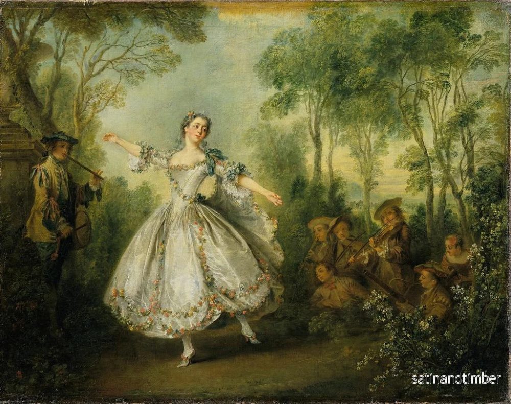 Reproduktion av målningen Mademoiselle de Camargo - Nicolas Lancret - Bild 2