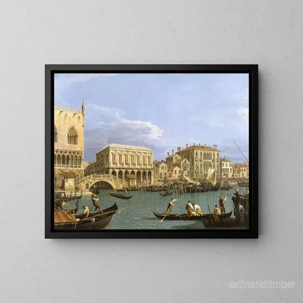 Reproduktion av målningen Vue de la Riva degli Schiavoni à Venise – Canaletto Reproduktion av målningen Vue de la Riva degli Schiavoni à Venise – Canaletto