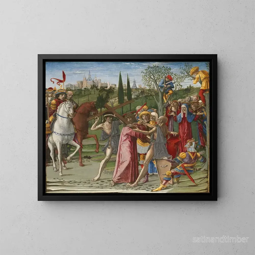 Reproduktion av målningen Le Christ portant la croix - Benvenuto di Giovanni