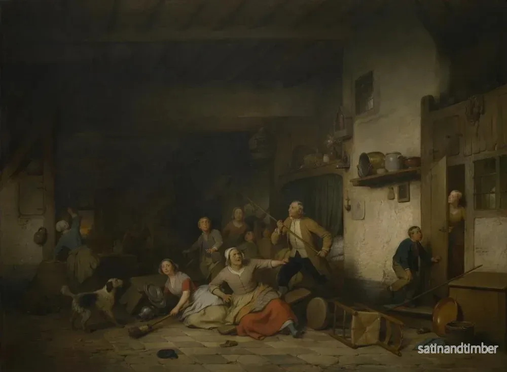 Reproduktion av målningen La Chauve-souris - Ferdinand de Braekeleer - Bild 2