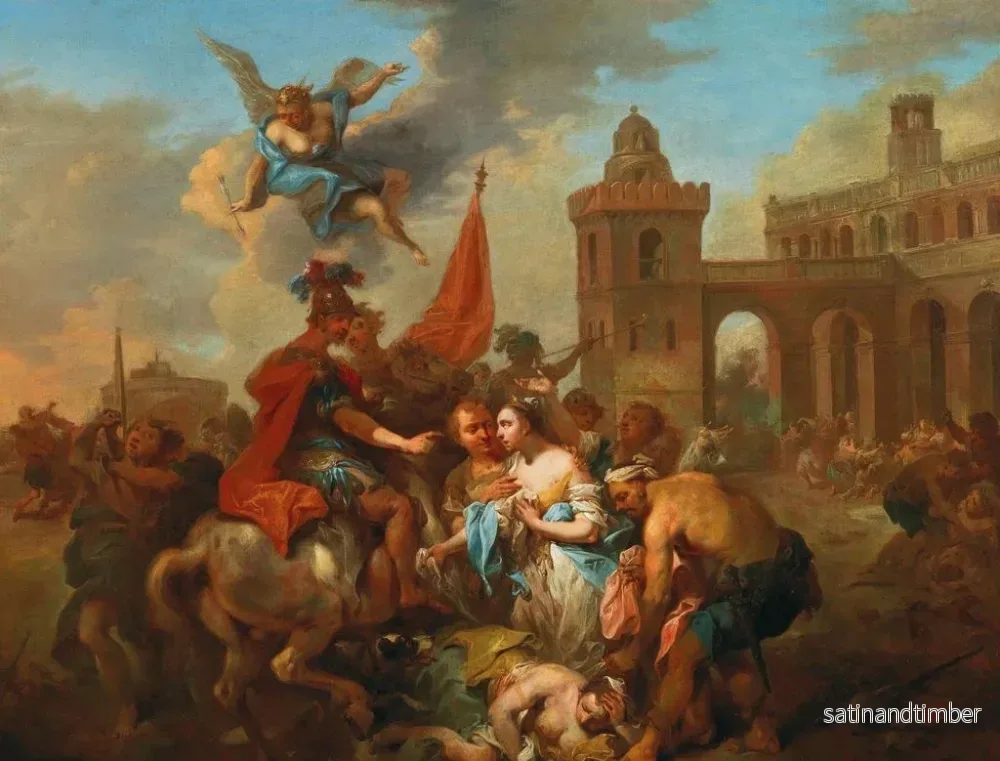 Reproduktion av målningen Romulus och Hersilie - Johann Conrad Seekatz - Bild 2