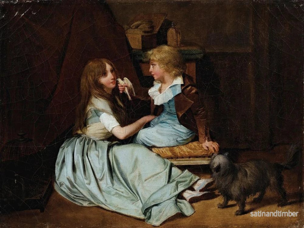 Reproduktion av målningen La colombe chérie - Louis Léopold Boilly - Bild 2