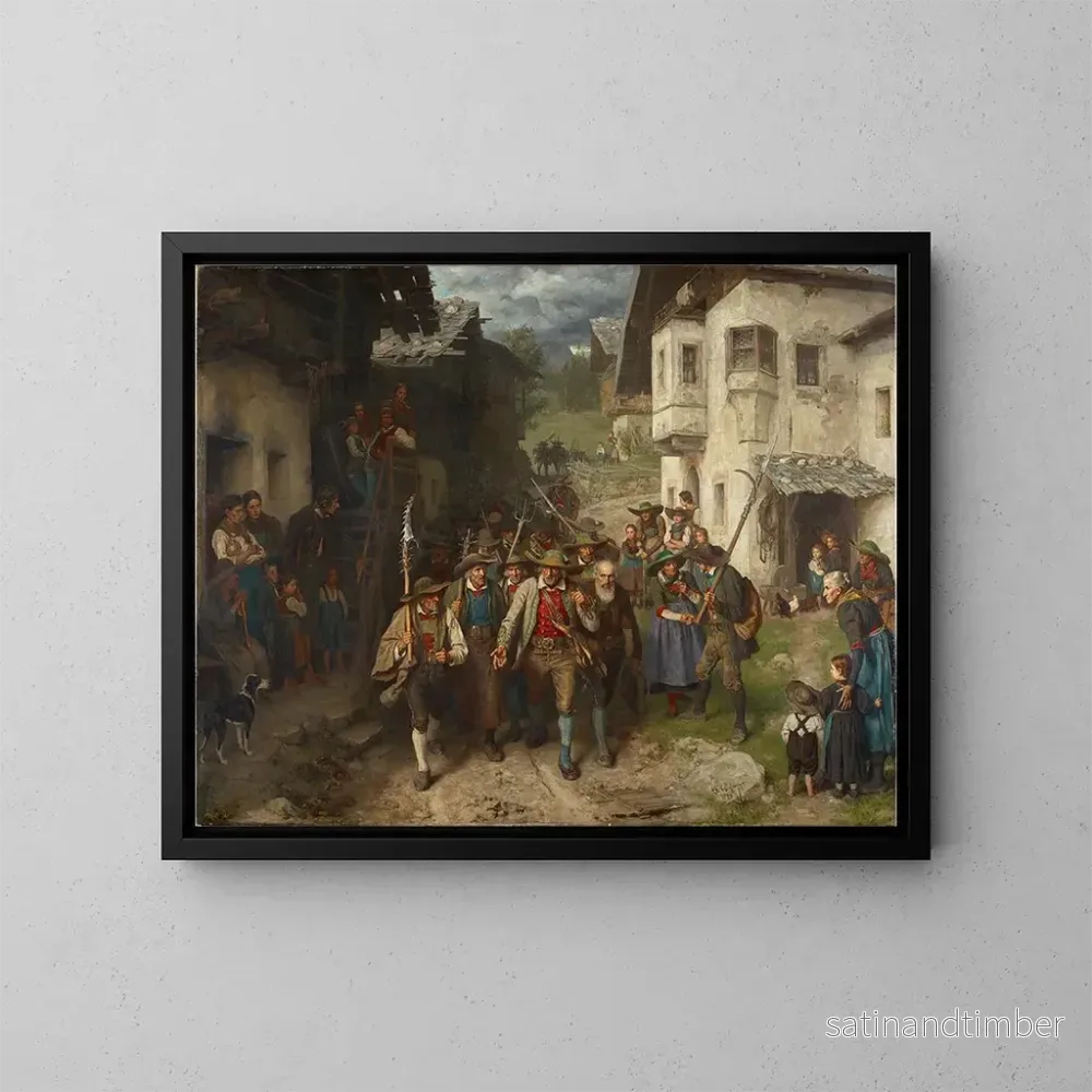 Reproduktion av målningen Le dernier sursaut – Franz von Defregger Reproduktion av målningen Le dernier sursaut – Franz von Defregger