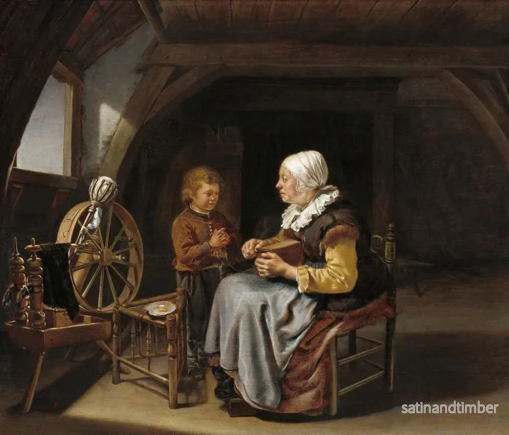 Reproduktion av målningen La bénédiction - Frans van Mieris l'Ancien - Bild 2