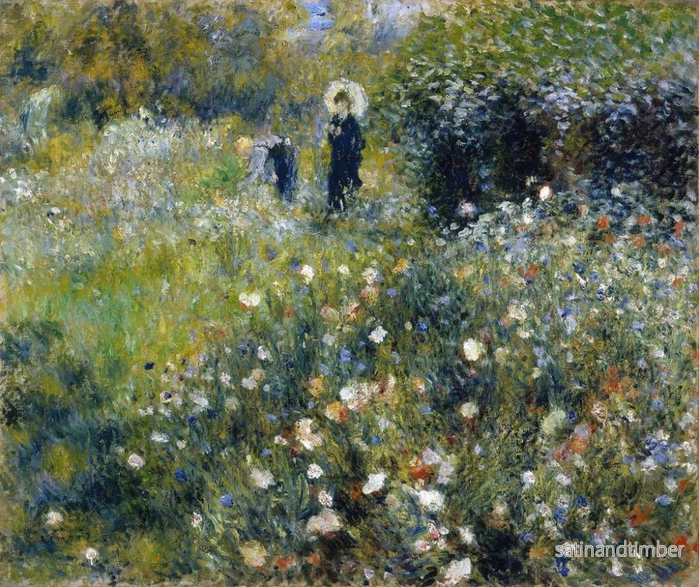 Reproduktion av målningen kvinna med paraply i en trädgård - Pierre-Auguste Renoir - Bild 2