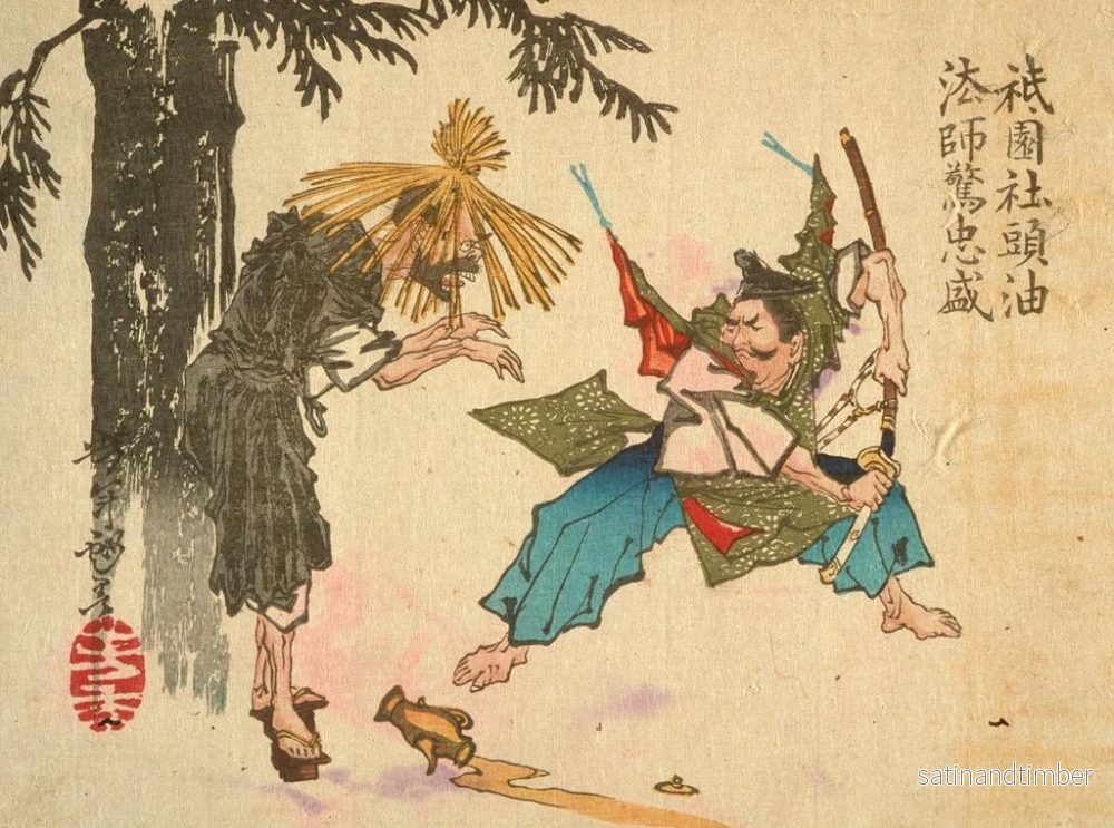 Reproduktion av målningen Tadamori och oljeskurven - Tsukioka Yoshitoshi - Bild 2