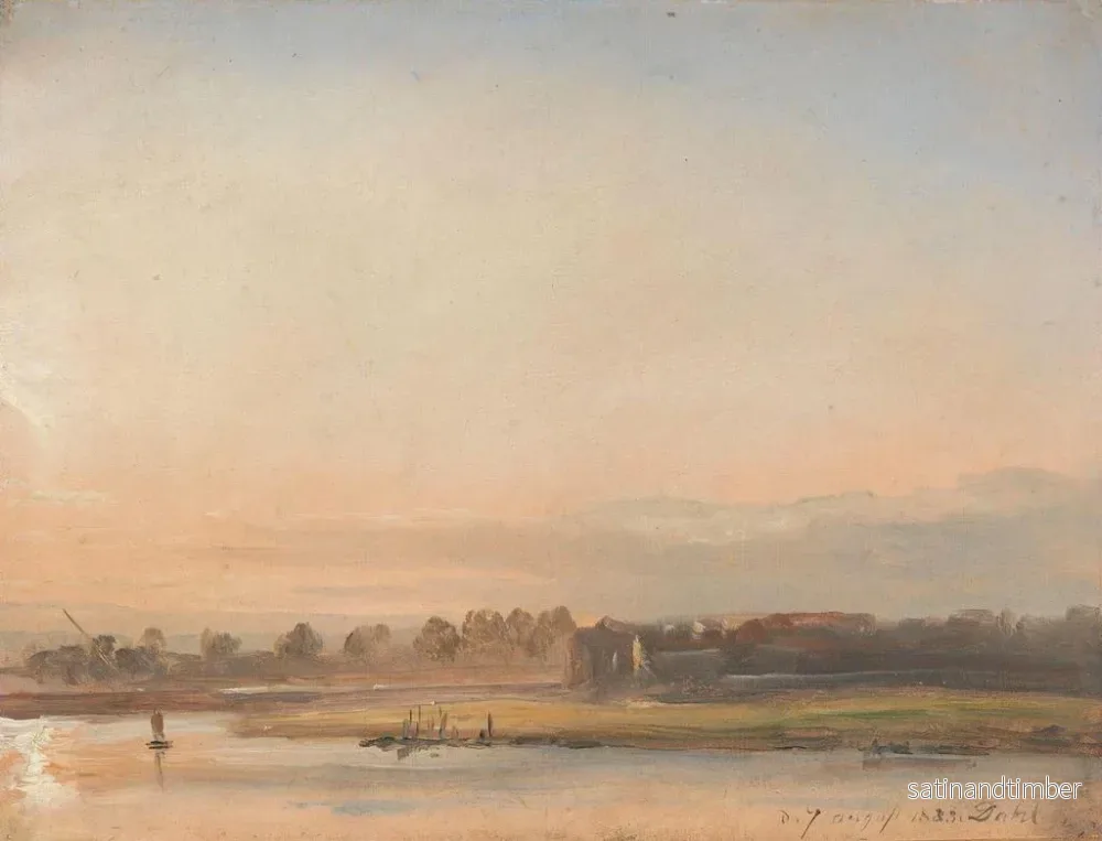 Reproduktion av målningen Vue de l'Elbe - Johan Christian Dahl - Bild 2
