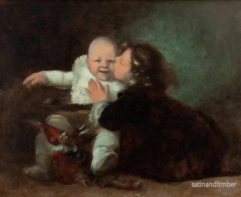 Reproduktion av målningen Le Baiser - Eugène Carrière - Bild 2