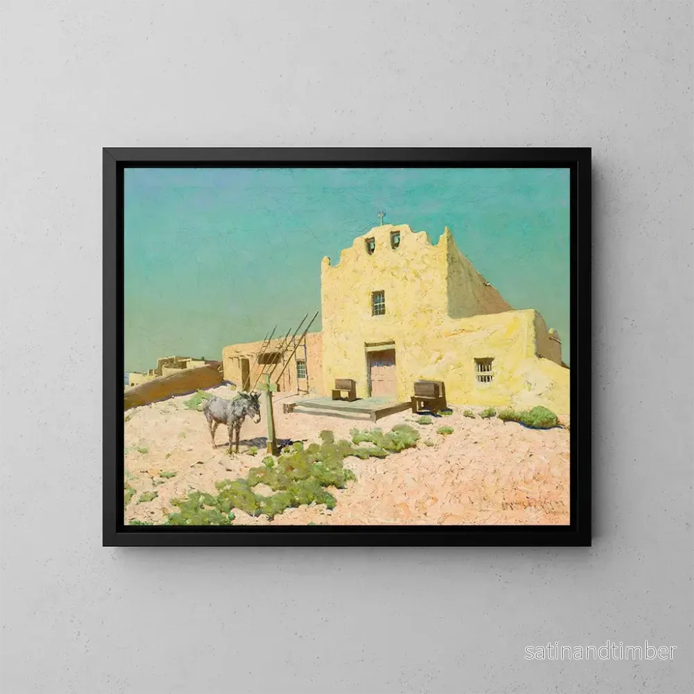 Reproduktion av målningen Lagune Pueblo - Frederick Melville Du Mond