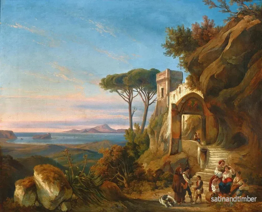 Reproduktion av målningen Cap Misène - Consalvo Carelli - Bild 2
