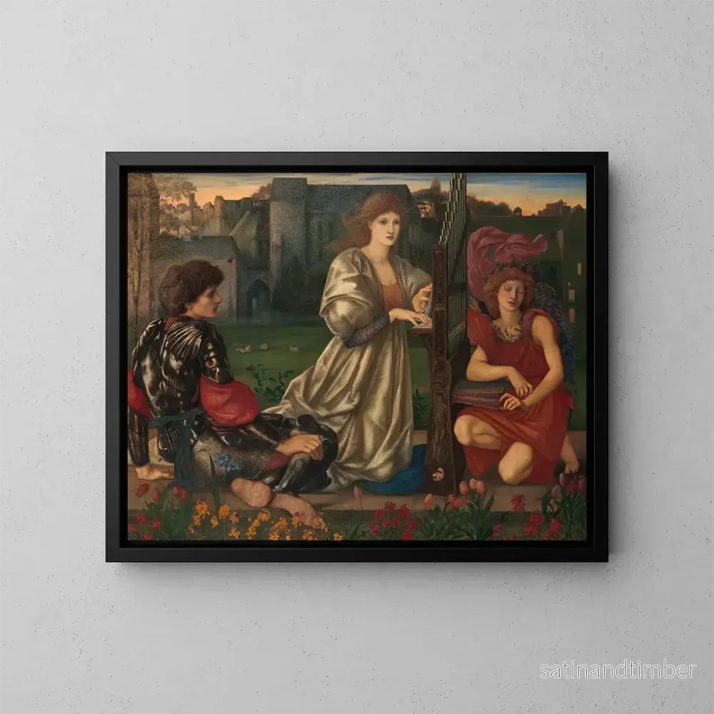 Reproduktion av målningen La Chanson d'amour - Sir Edward Coley Burne-Jones