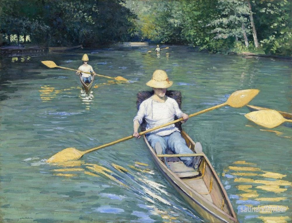 Reproduktion av målningen Kanoter - Gustave Caillebotte - Bild 2
