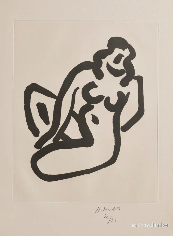 Reproduction du dessin Nu accroupi I – Henri Matisse Reproduction du dessin Nu accroupi I – Henri Matisse