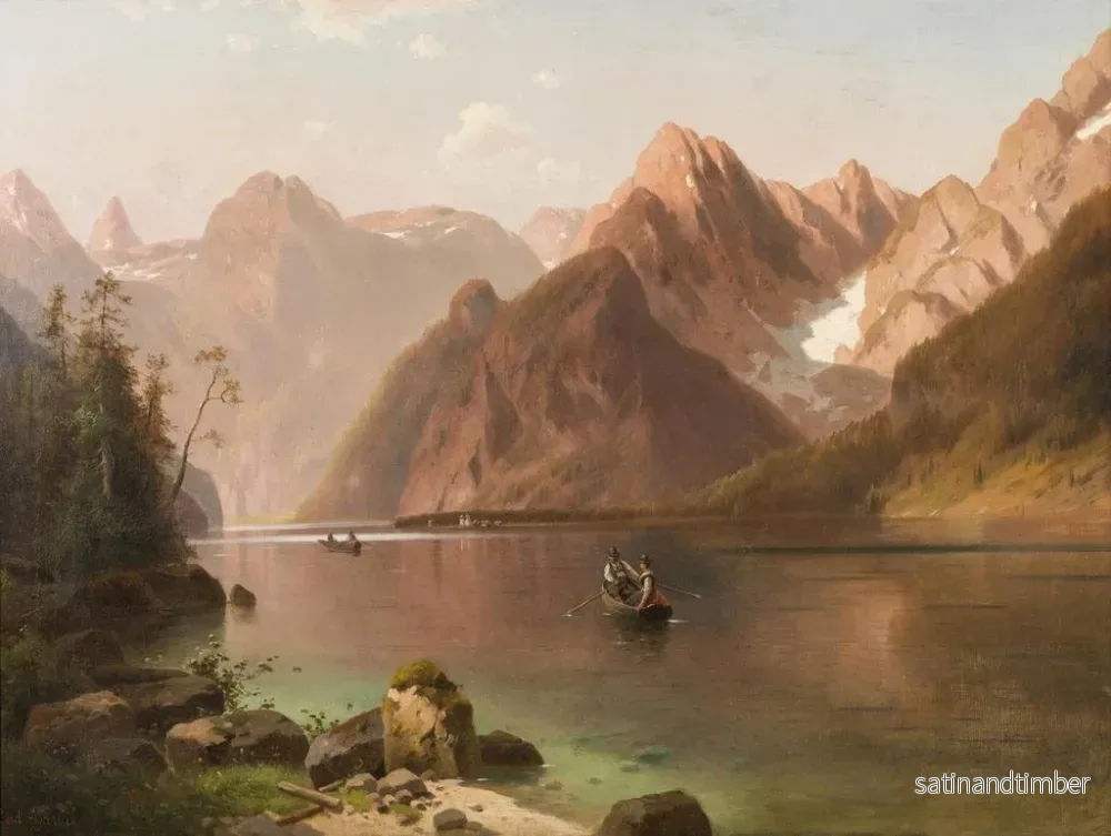 Reproduktion av målningen Lac alpin - Ludvík Bartók - Bild 2