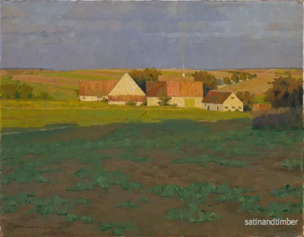 Reproduktion av målningen Höstkväll i Dachau - Gustav Heinrich Münch - Bild 2