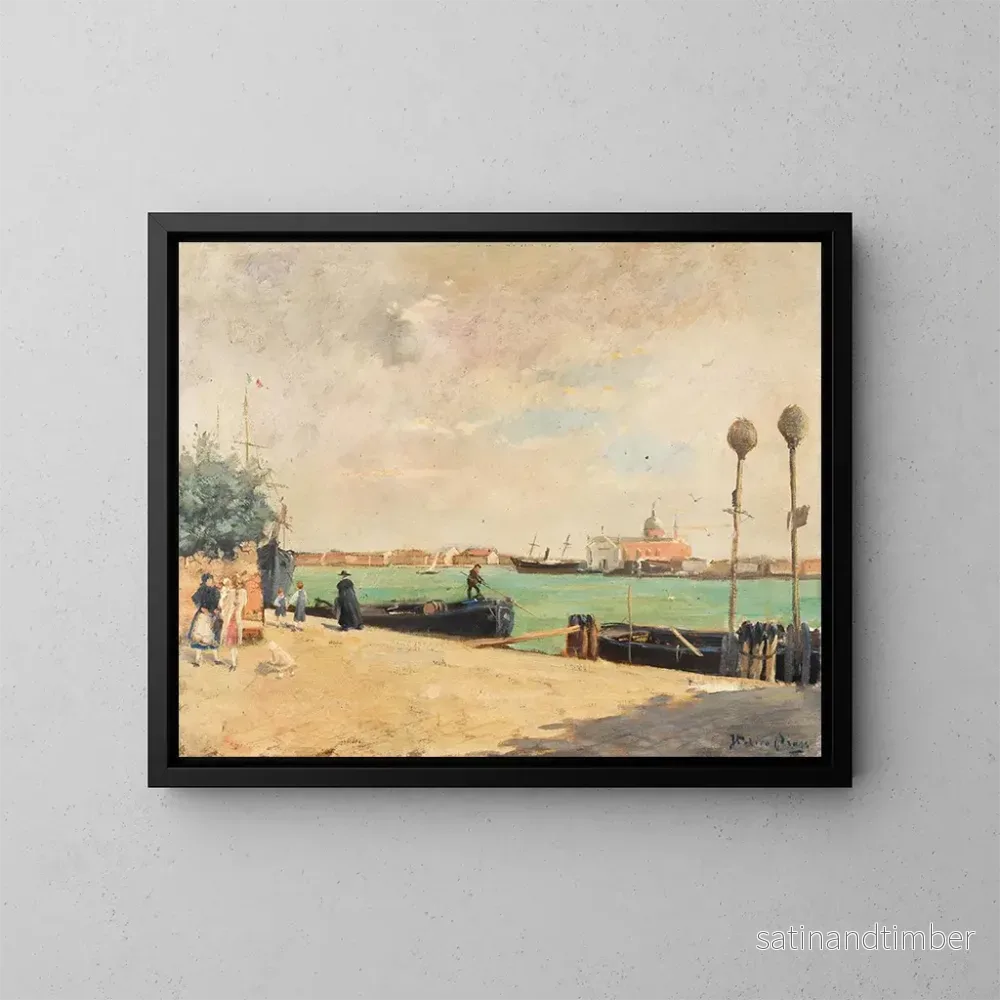 Reproduktion av målningen Les Zattere à Venise – Italico Brass Reproduktion av målningen Les Zattere à Venise – Italico Brass