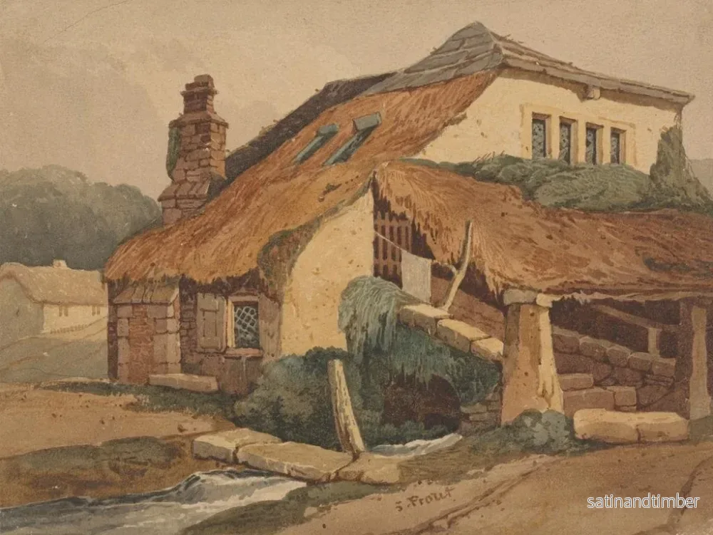 Reproduktion av målningen Kingsteignton, Devon - Samuel Prout - Bild 2