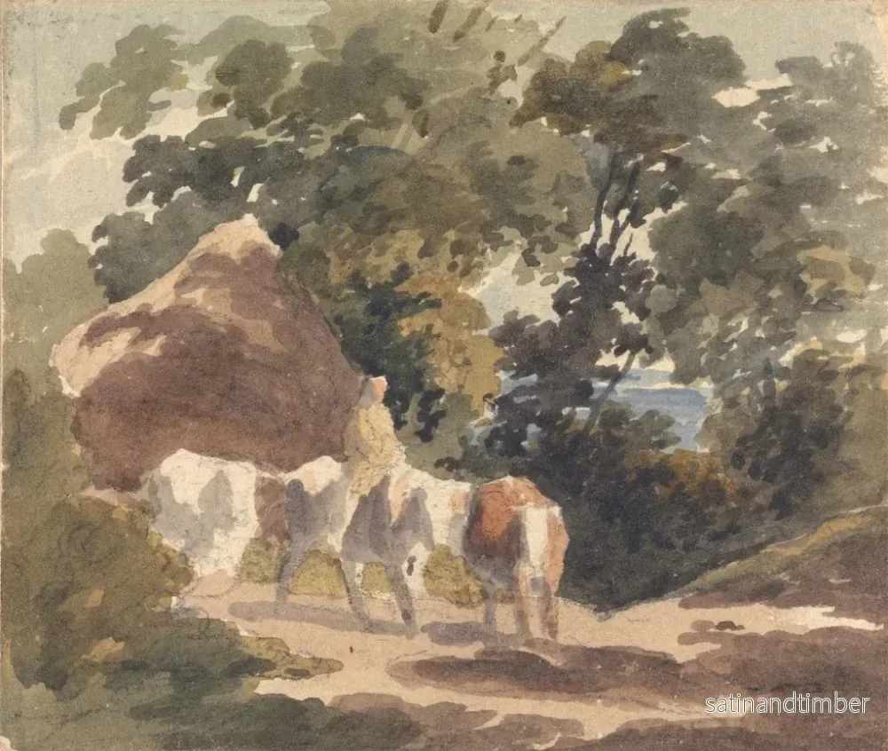 Reproduktion av målningen Souvenir de Gainsborough - Robert Hills - Bild 2