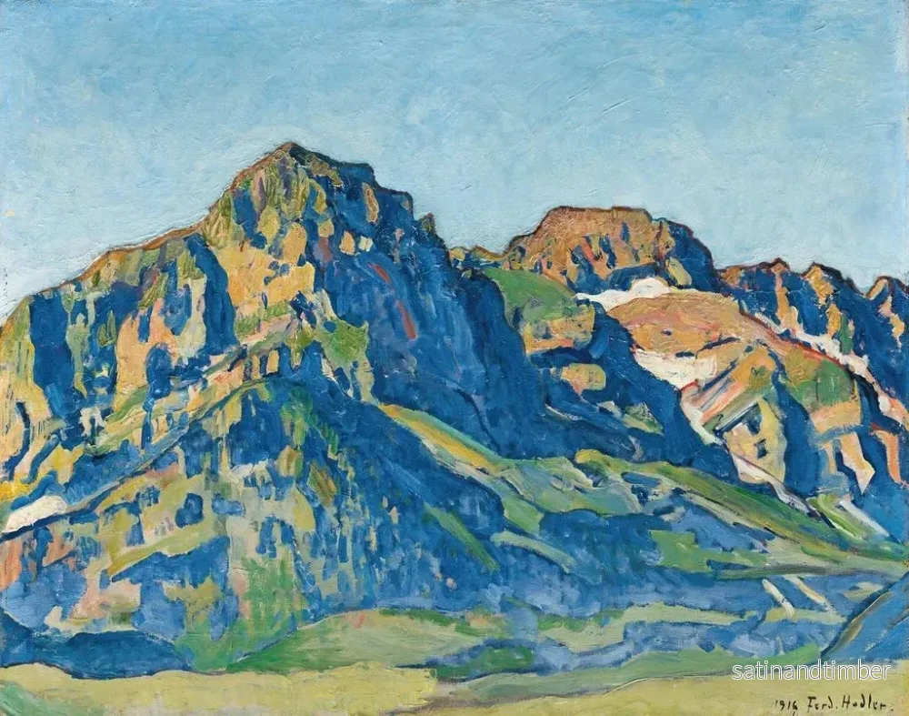 Reproduktion av målningen Les Dents Blanches - Ferdinand Hodler - Bild 2