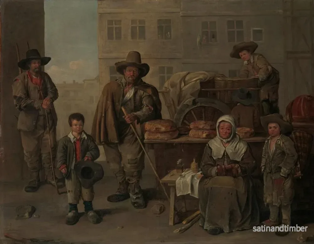 Reproduktion av målningen Le chariot des boulangers - Jean Michelin - Bild 2