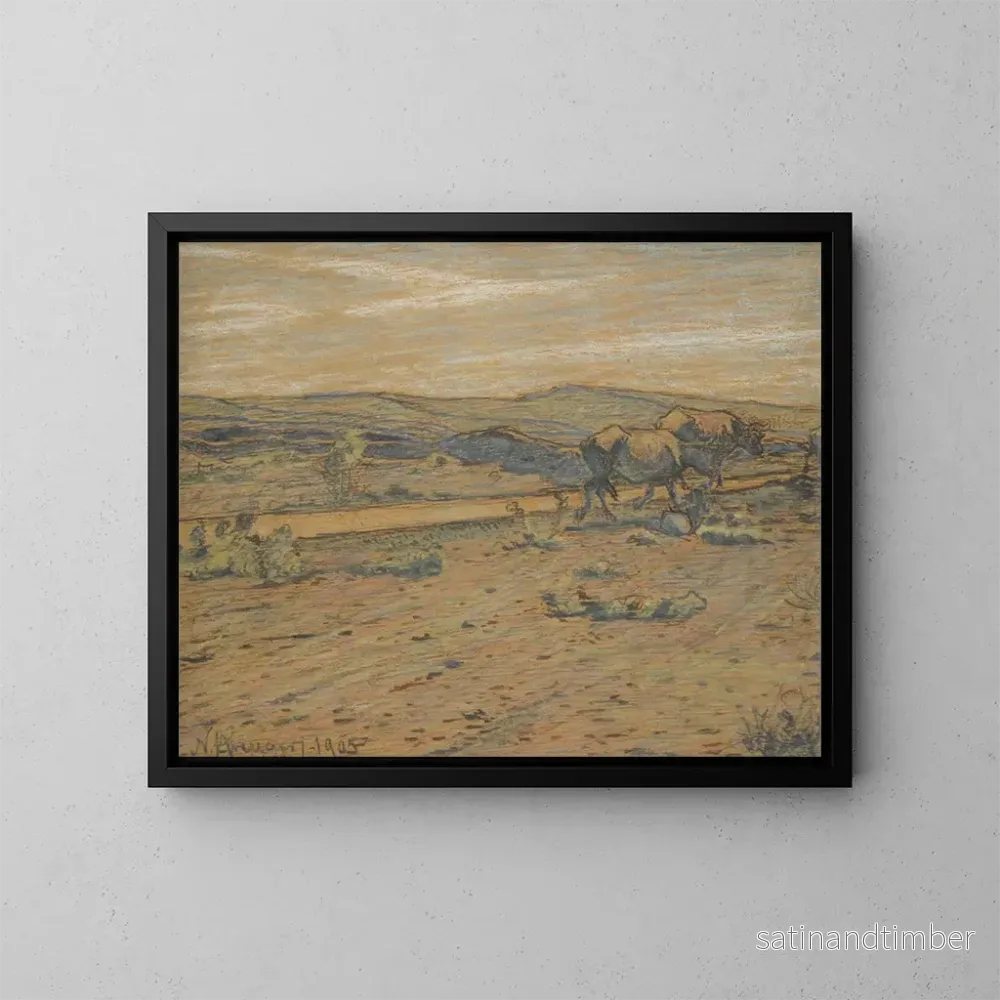 Reproduktion av målningen På vägen hem - Nils Kreuger