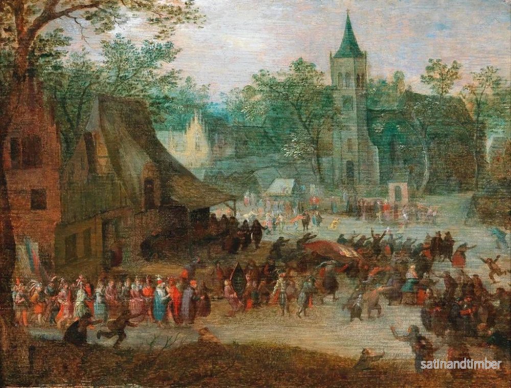 Reproduktion av målningen En byfest - David Vinckboons - Bild 2