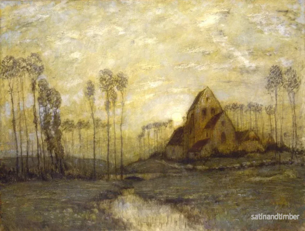Reproduktion av målningen av en gammal kyrka i Montreuil - Henry Golden Dearth - Bild 2