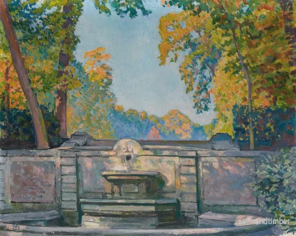 Reproduktion av målningen La Fontaine - Theo van Rysselberghe - Bild 2