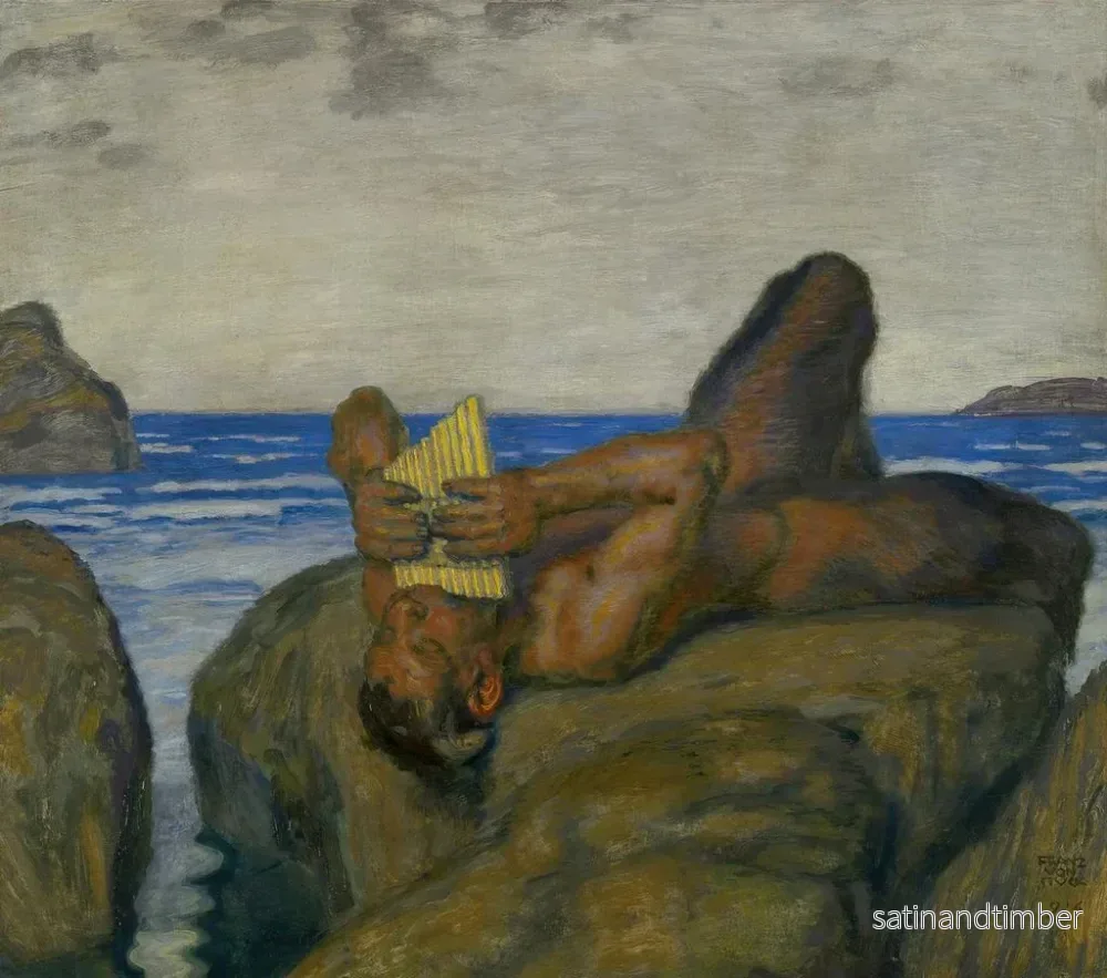 Reproduktion av målningen Faune soufflant - Franz von Stuck - Bild 2