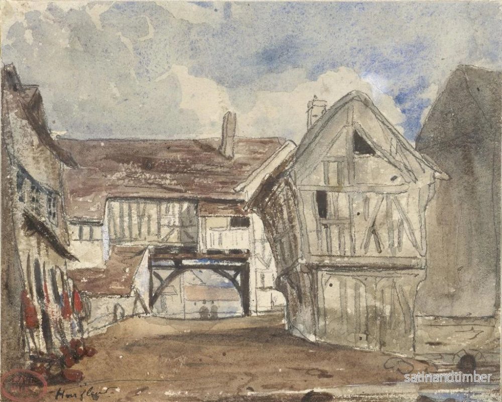 Reproduktion av målningen Vue de Honfleur - Paul Huet - Bild 2