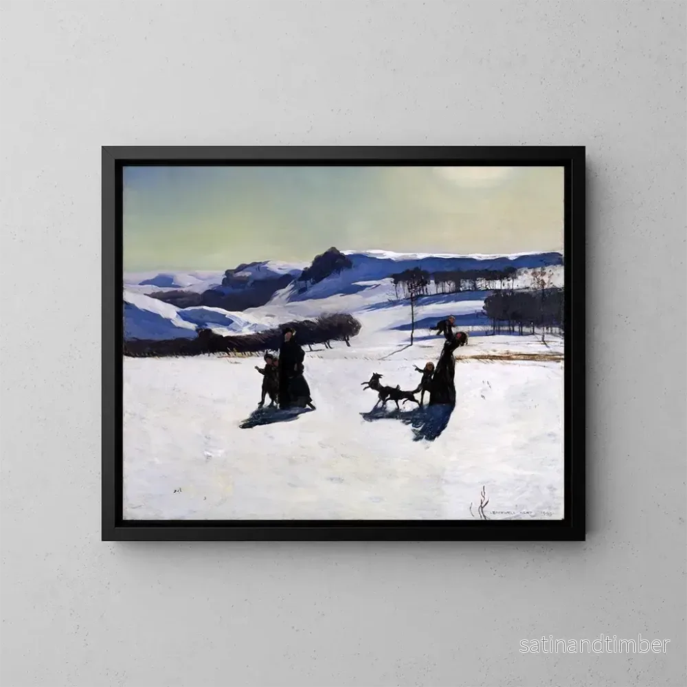 Reproduktion av målningen Champs de neige - Rockwell Kent