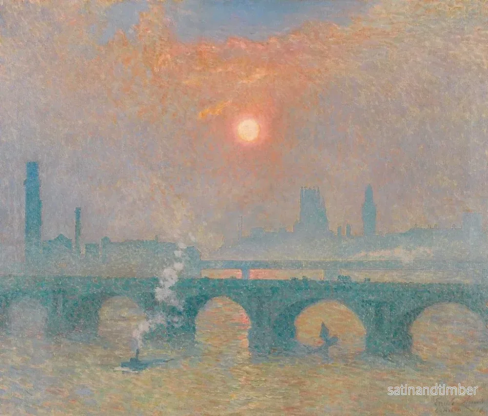 Reproduktion av målningen Pont de Waterloo, London - Émile Claus - Bild 2