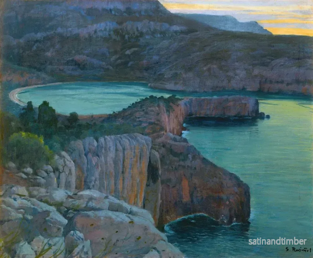 Reproduktion av målningen Cala Grisa - Santiago Rusiñol - Bild 2