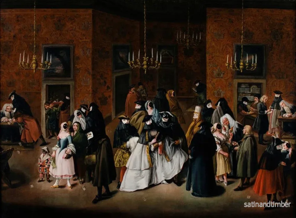 Reproduktion av målningen Le Ridotto - Pietro Longhi - Bild 2