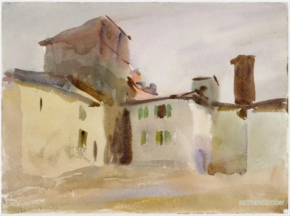 Reproduktion av målningen Borgo San Lorenzo - John Singer Sargent - Bild 2