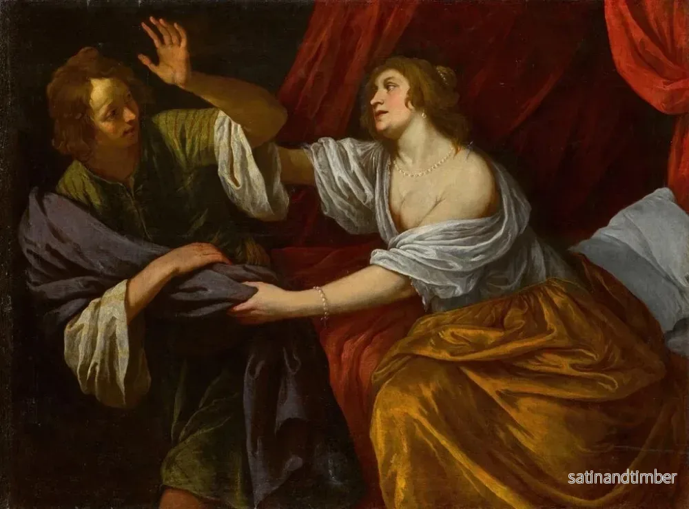 Reproduktion av målningen Joseph och Potifars hustru - Giovanni Andrea de Ferrari - Bild 2