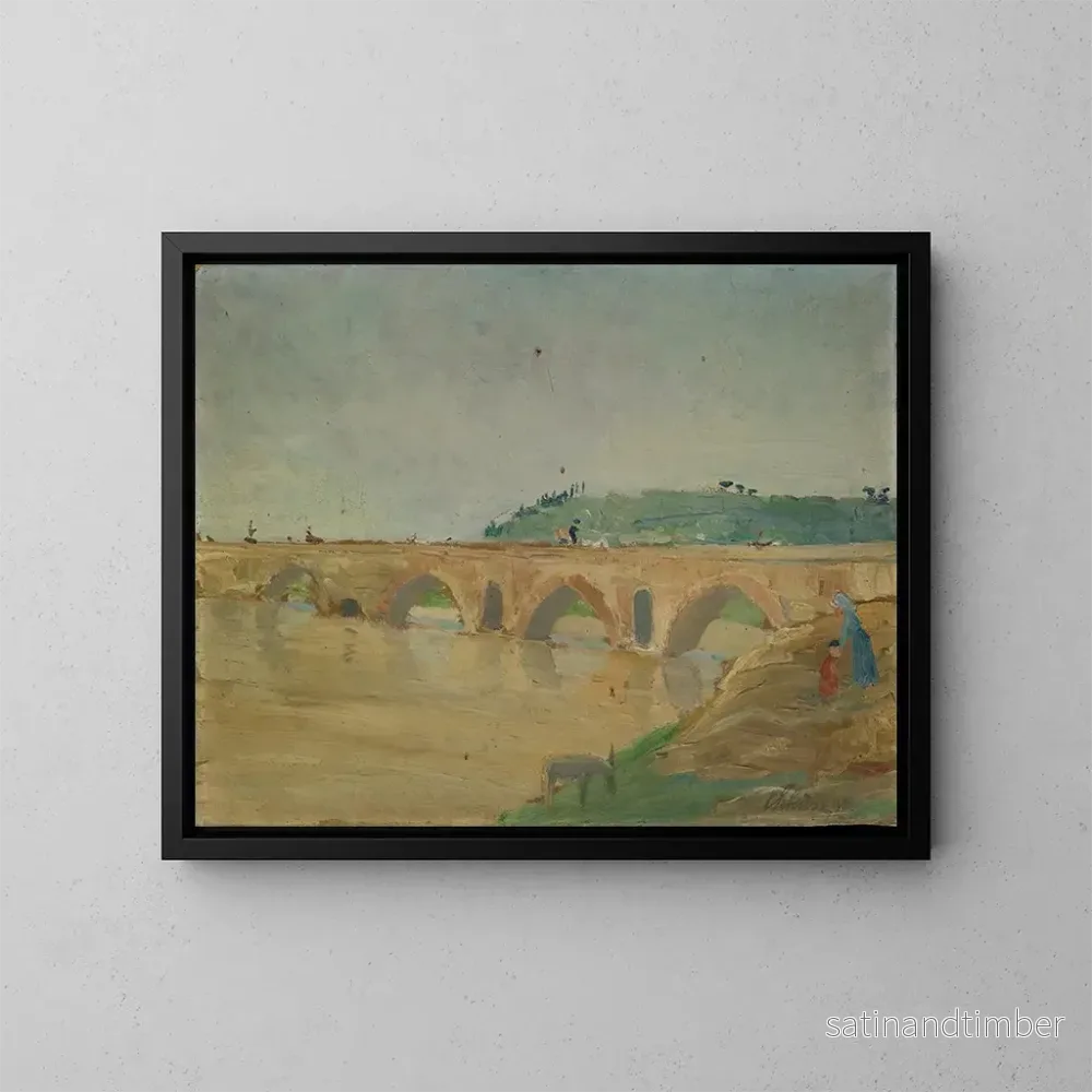 Reproduktion av målningen Pont Molle - Ernst Schiess