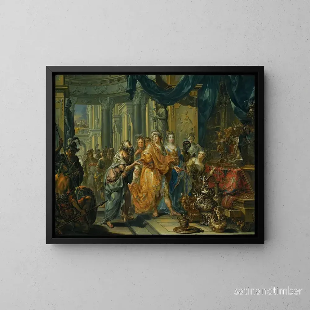 Reproduktion av målningen Crésus och Solon – Johann Georg Platzer Reproduktion av målningen Crésus och Solon – Johann Georg Platzer