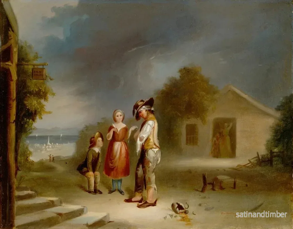 Reproduktion av målningen Le sort des ivrognes - Robert S. Duncanson - Bild 2