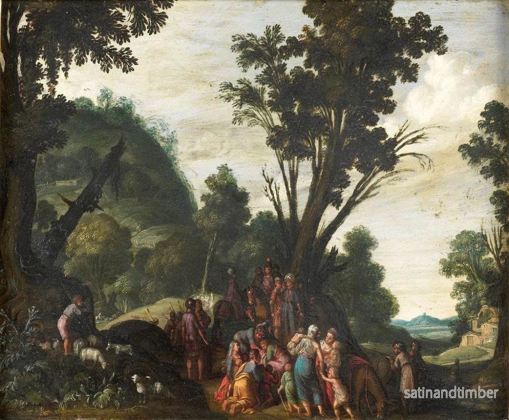 Reproduktion av målningen La rencontre de Jacob et Ésaü, Genèse 33 - Jacob Symonsz Pynas - Bild 2