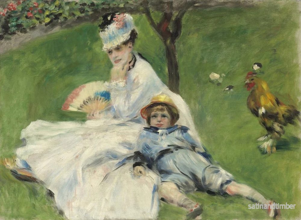 Reproduktion av målningen Madame Monet et son fils - Pierre-Auguste Renoir - Bild 2