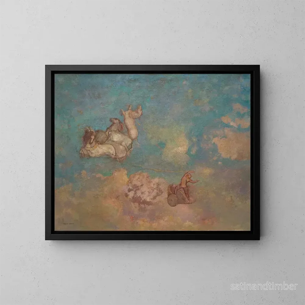 Reproduktion av målningen Le Char d’Apollon – Odilon Redon